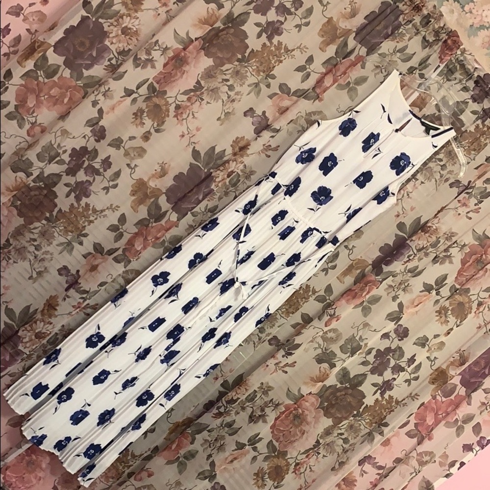 Banana Republic Floral Halter Maxi Dress